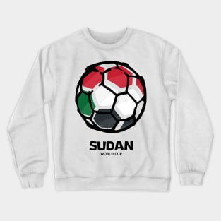 Sudan Football Country Flag Crewneck Sweatshirt